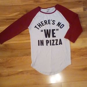 Novelty pizza long sleeve shirt